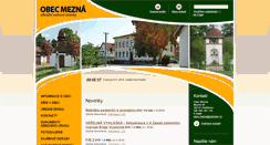 Desktop Screenshot of mezna.cz