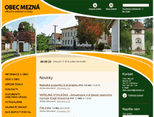 Tablet Screenshot of mezna.cz